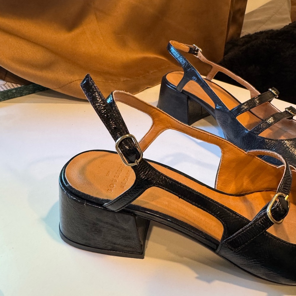 Sezane Paula Babies- Patent Black - Picture 6 of 9